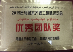 烏魯木齊職工趣味運(yùn)動(dòng)會(huì)優(yōu)秀團(tuán)隊(duì)獎(jiǎng)